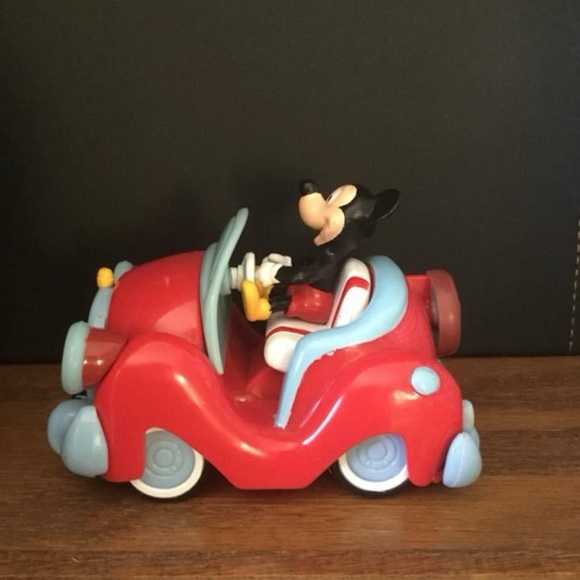 Vintage Disney Mickey Mouse pull back, convertible red car. California Mickey - Picture 4 of 12